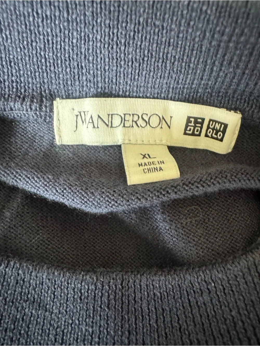 JW ANDERSON x Uniqlo Seagull Navy Blue Crewneck Novelty Sweater